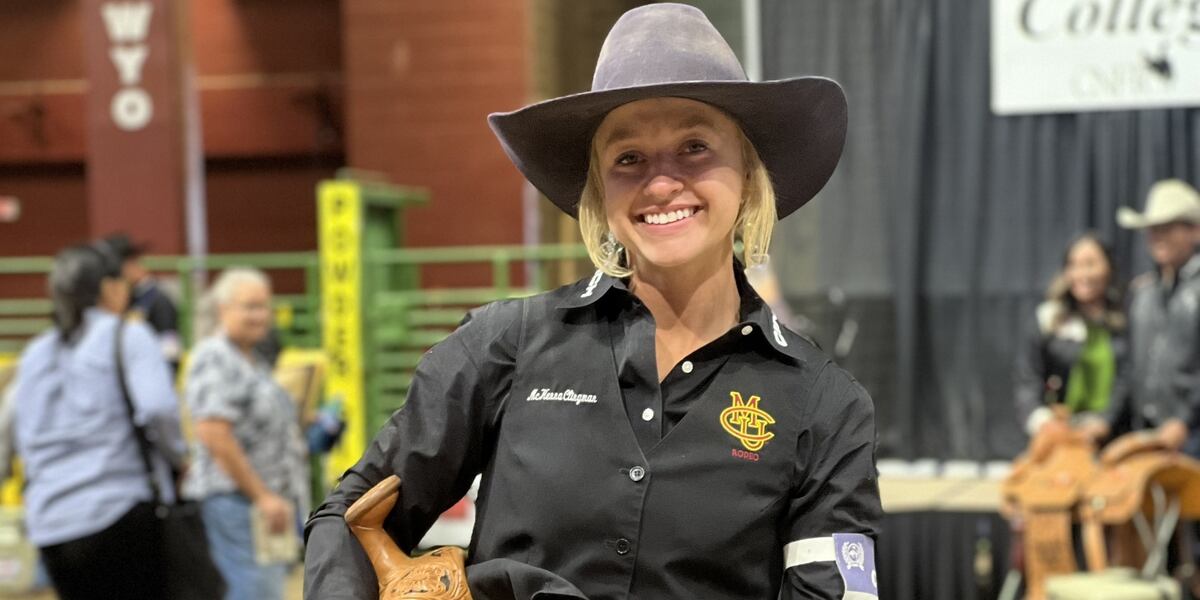 Emily Howkins Rodeo CMU Student wins national rodeo event