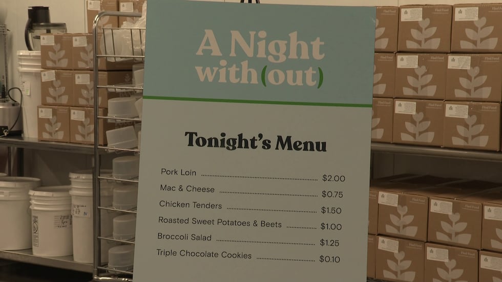 Menu element options for one night without"