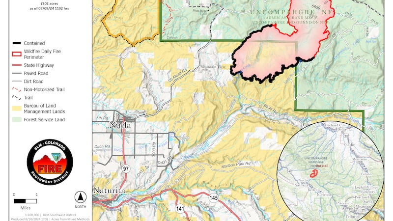 Firefighters make significant containment efforts toward the Bucktail Fire