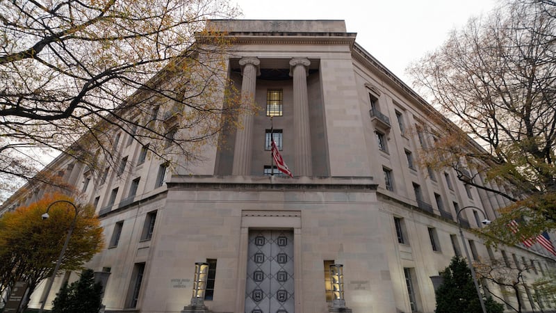 El edificio del Departamento de Justicia de EEUU, en Washington, el 7 de diciembre de 2024....