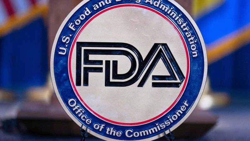 FILE - The Food and Drug Administration seal is seen at the Hubert Humphrey Building...