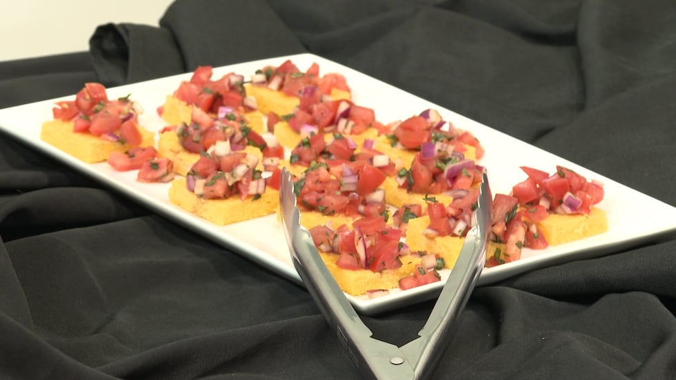 One of the foods prepared by chef Jon Knight for "One night without"