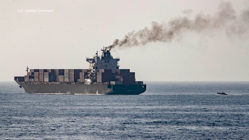 U.S. naval blockade on Iran going “global,” Pentagon says