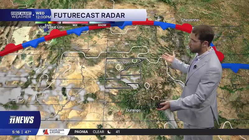 Mostly sunny and dry, but another round of showers and rain with mountain snow this Halloween...